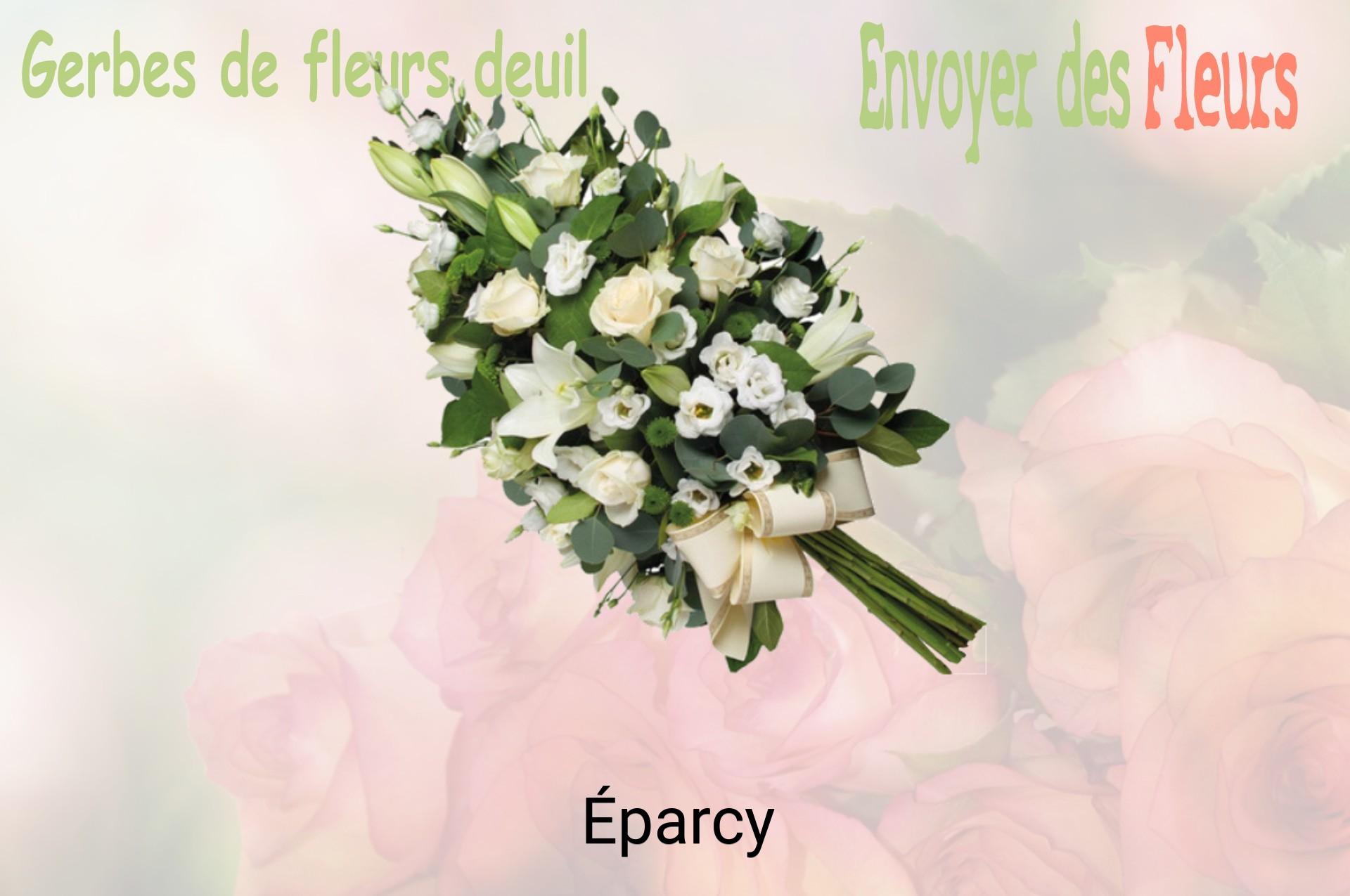 Gerbe de fleurs de deuil livrée à Éparcy